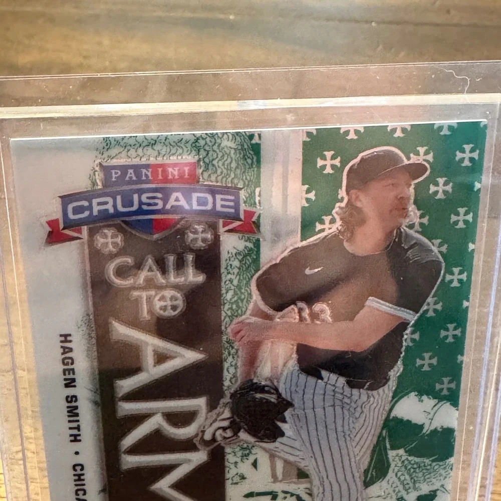 Panini Baseball Card Hagen Smith Green Call to Arms Prizm Serial 055/249 No 7